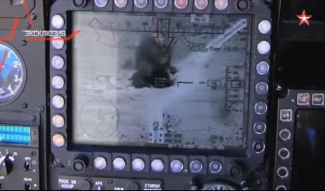 (VIDEO) NEVIĐENO! RUSKI MI-28 RASTURA TENK ISIS! Napravio krug pa ga potvrdio! 